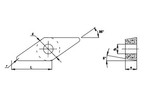 Insertos Indexables de Diamante 35°